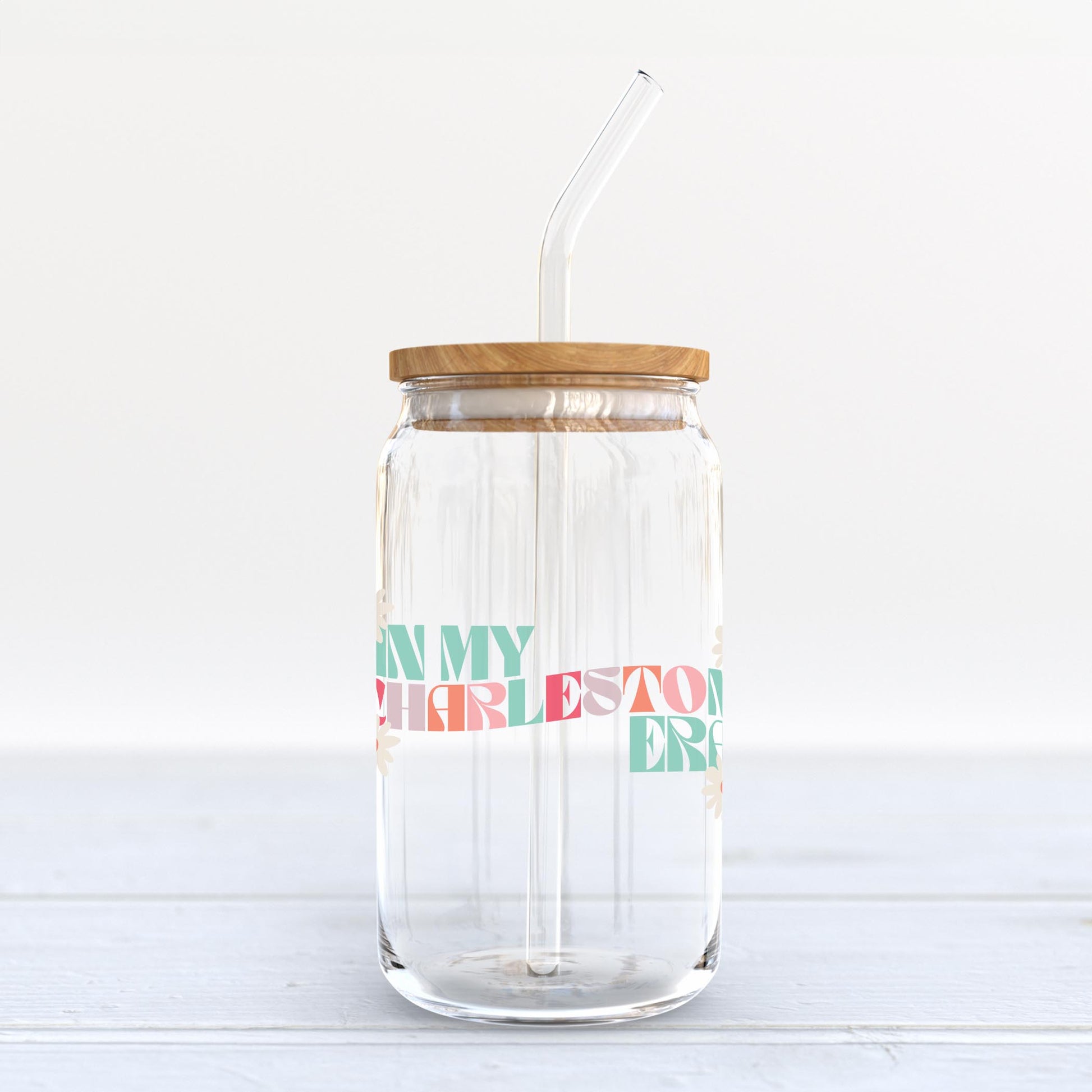 16oz Cold Brew Glass-City Era Charleston South Carolina -3