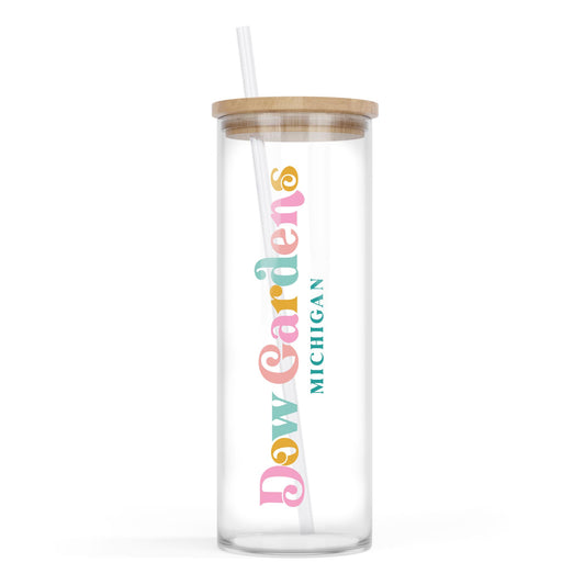 24oz Cold Brew Glass-Kalia Dow Gardens Michigan -0