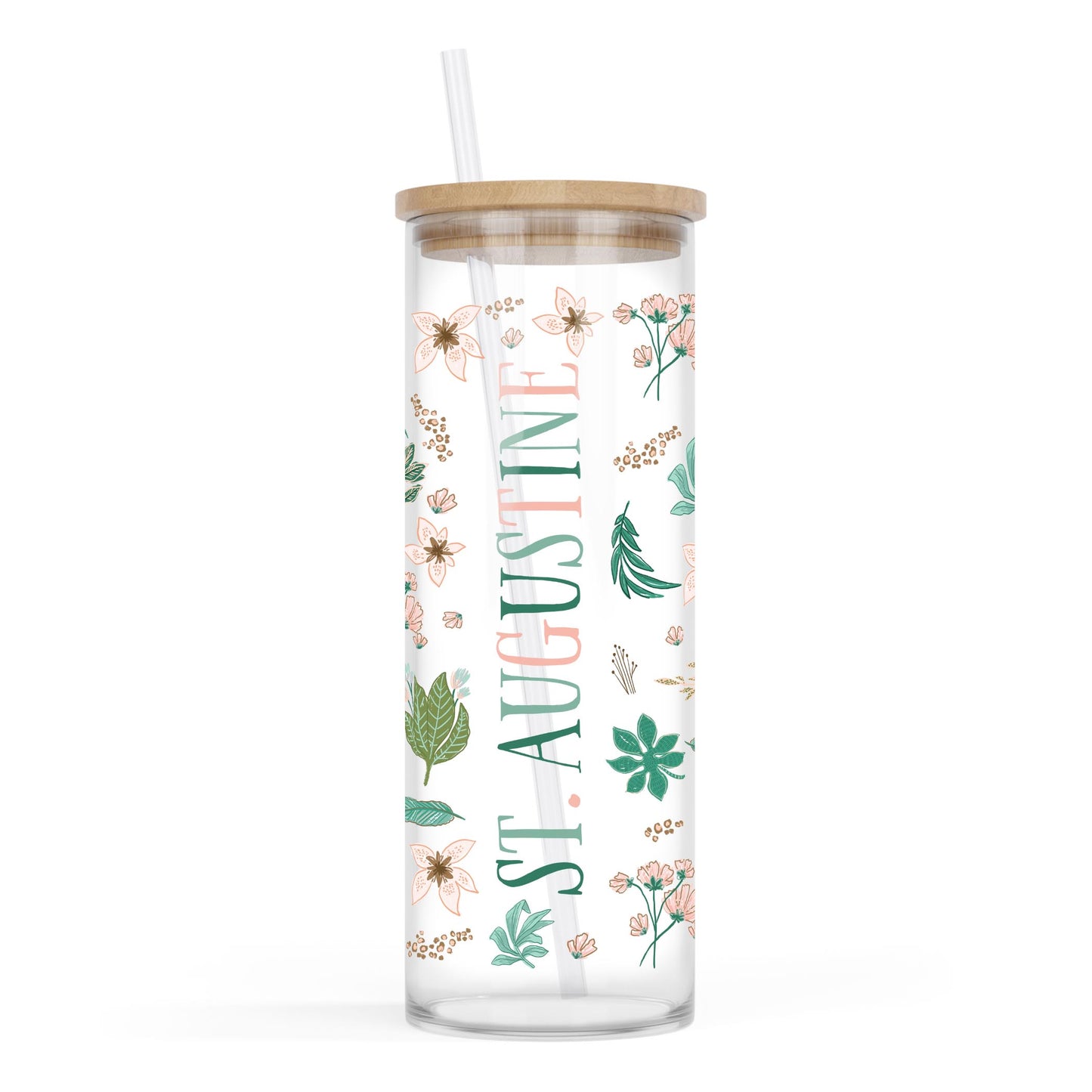 24oz Cold Brew Glass-Love+Local Lush Tropics -0