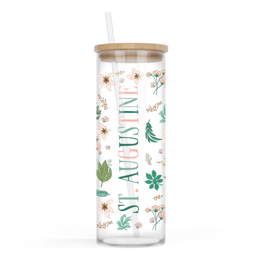 24oz Cold Brew Glass-Love+Local Lush Tropics -0