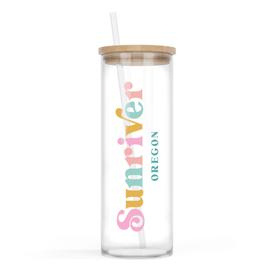 24oz Cold Brew Glass-Kalia Sunriver Oregon