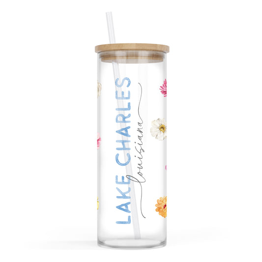 24oz Cold Brew Glass-Love+Local Fantasy Garden