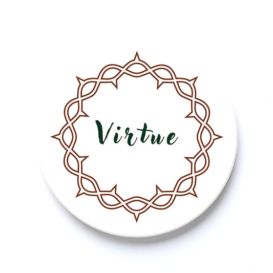 Car Coaster-Catholic Concepts Wreath Virtue