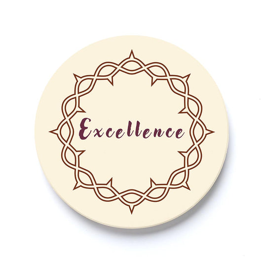 Car Coaster-Catholic Concepts Wreath Excellence Cream