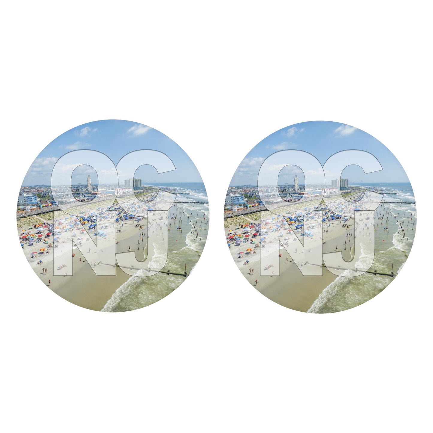 Car Coaster 2-Set-OCNJ Beach