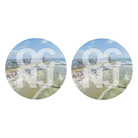 Car Coaster 2-Set-OCNJ Beach