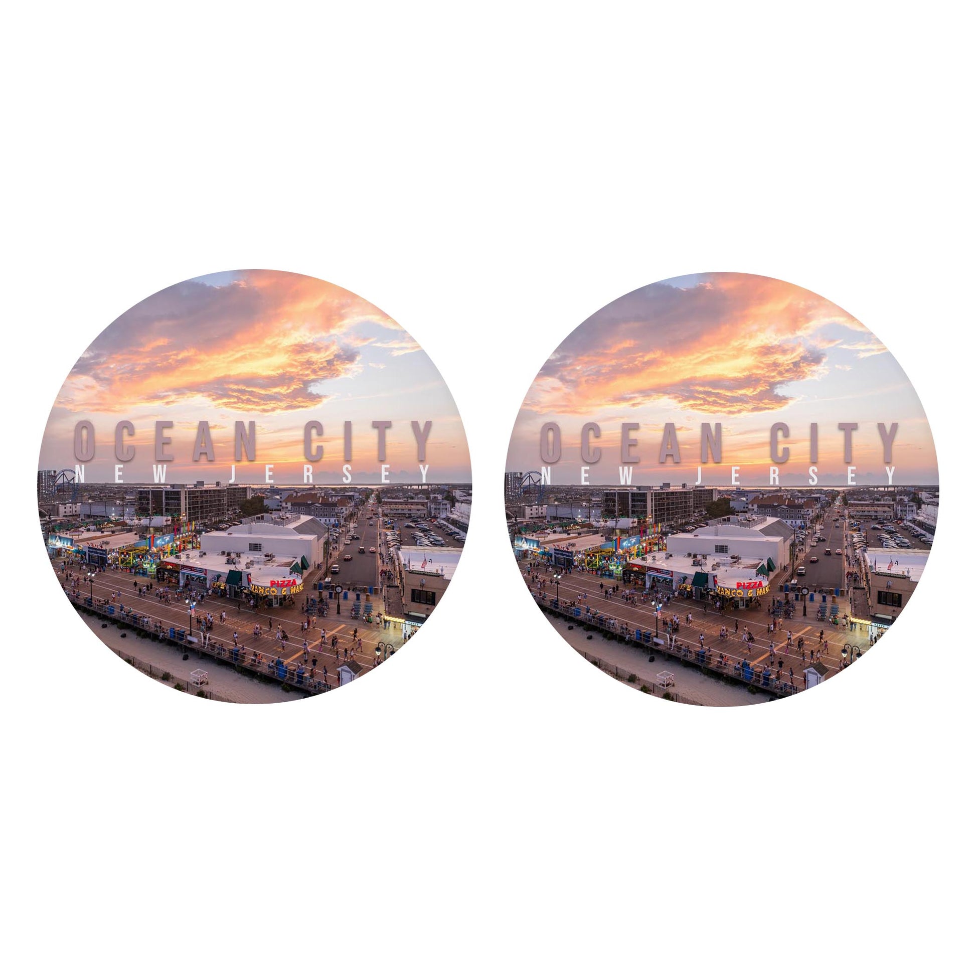 Car Coaster 2-Set-Manco Sunset -0
