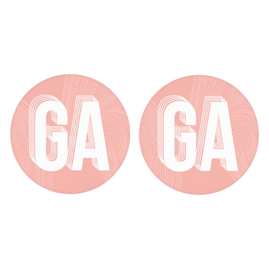 Boho Color Abbreviated on Pink Georgia