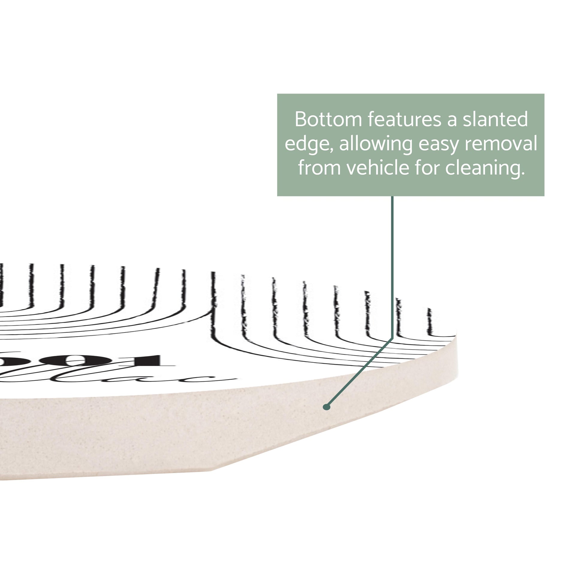 Car Coaster-Black and White City Zip on White Cadillac Michigan 49601 -2