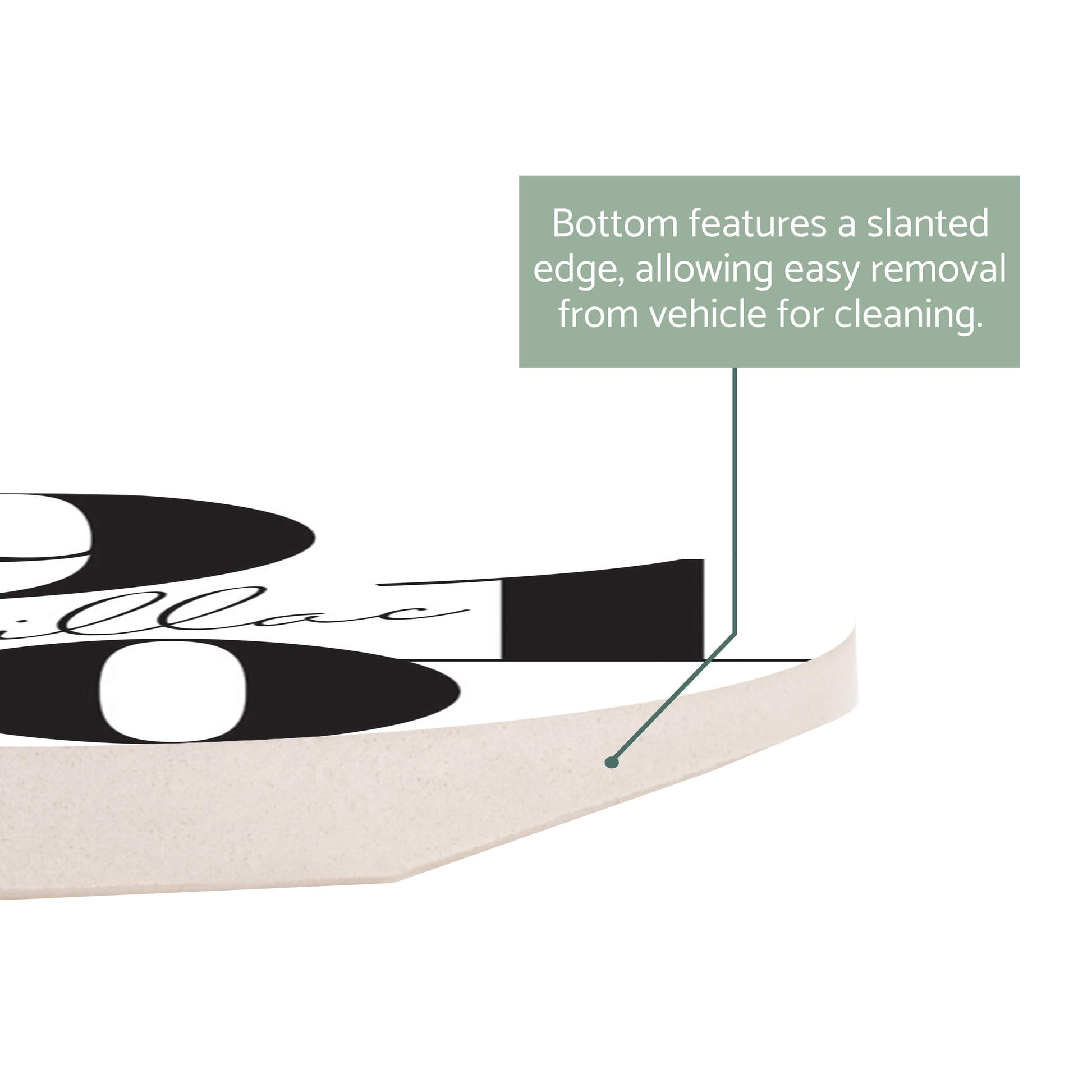 Car Coaster-Black and White Zip Block Cadillac Michigan 49601 -2