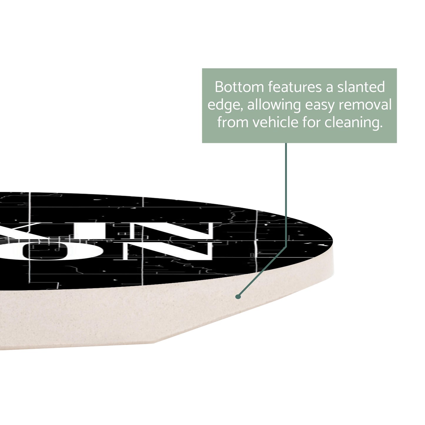 Car Coaster-Lexington OK Black Map