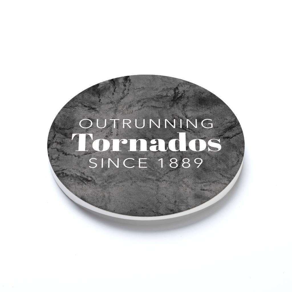 Car Coaster-Outrunning Tornados Since 1889