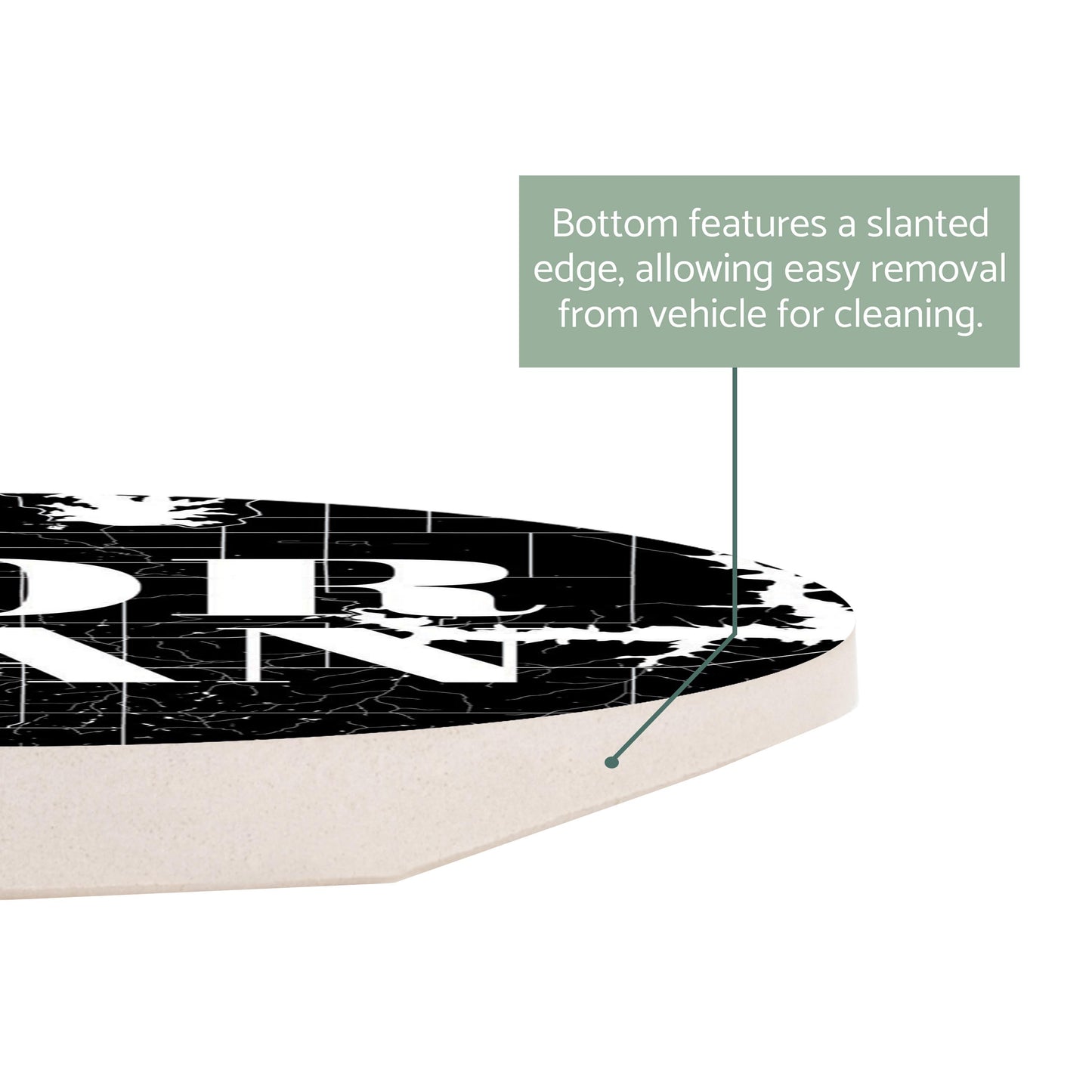 Car Coaster-Norman OK Black Map