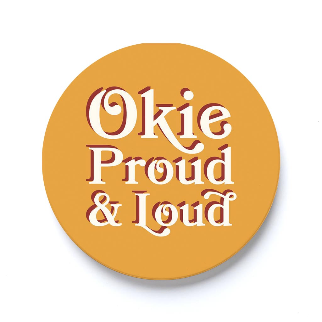 Car Coaster-Okie Loud And Proud