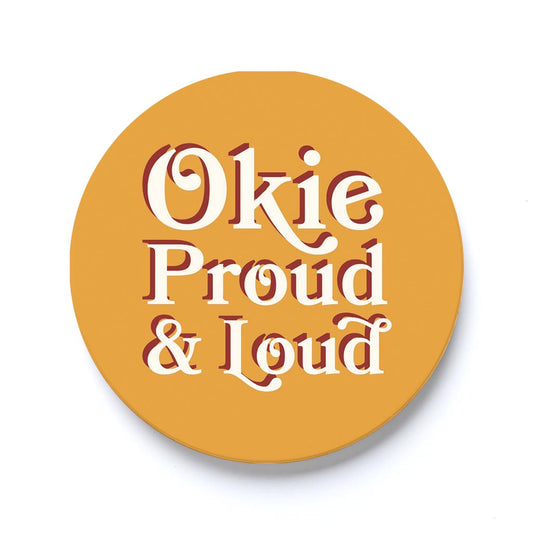 Car Coaster-Okie Loud And Proud