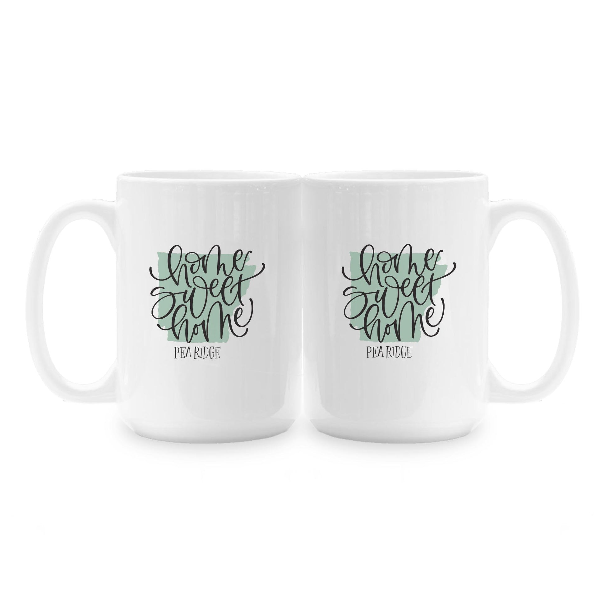 15oz Coffee Mug White-Home Sweet Home Pea Ridge Arkansas -1