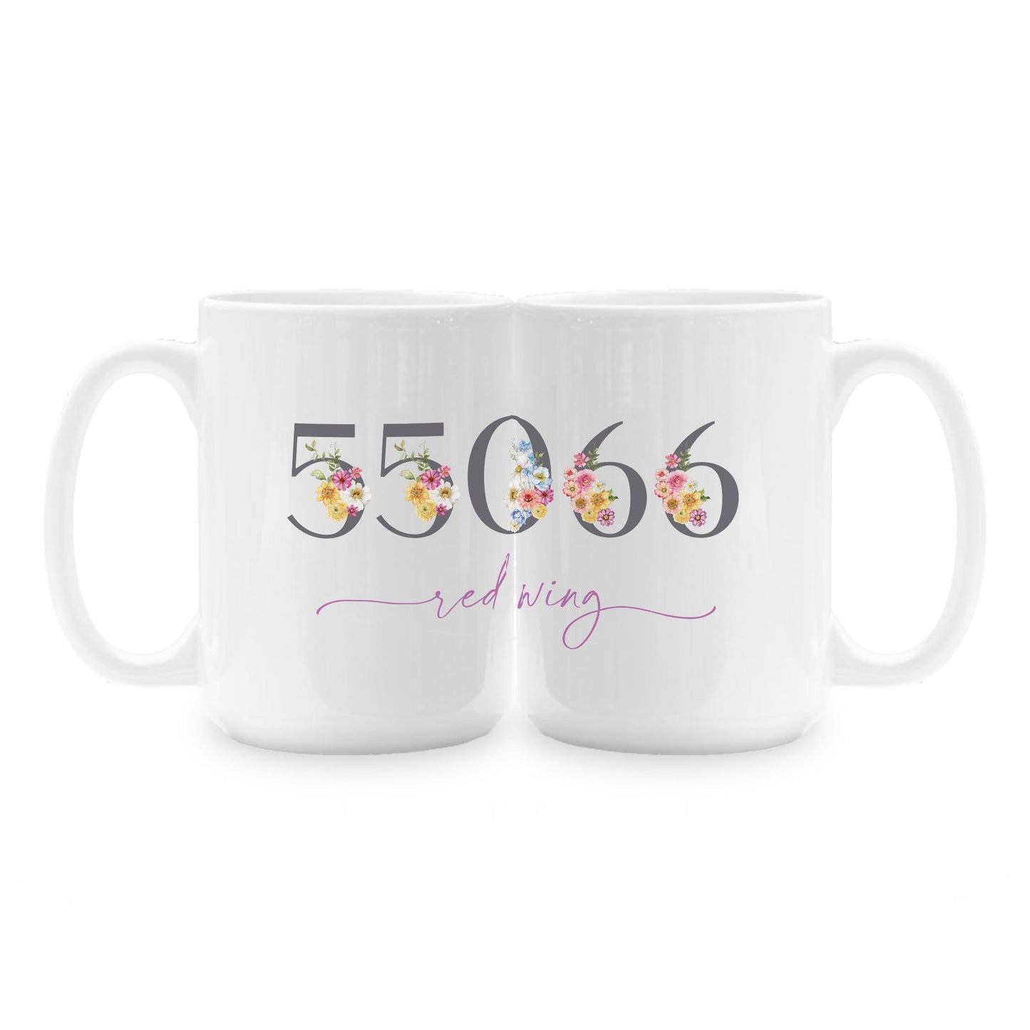 15oz Coffee Mug White-Fantasy Garden Red Wing Minnesota -1