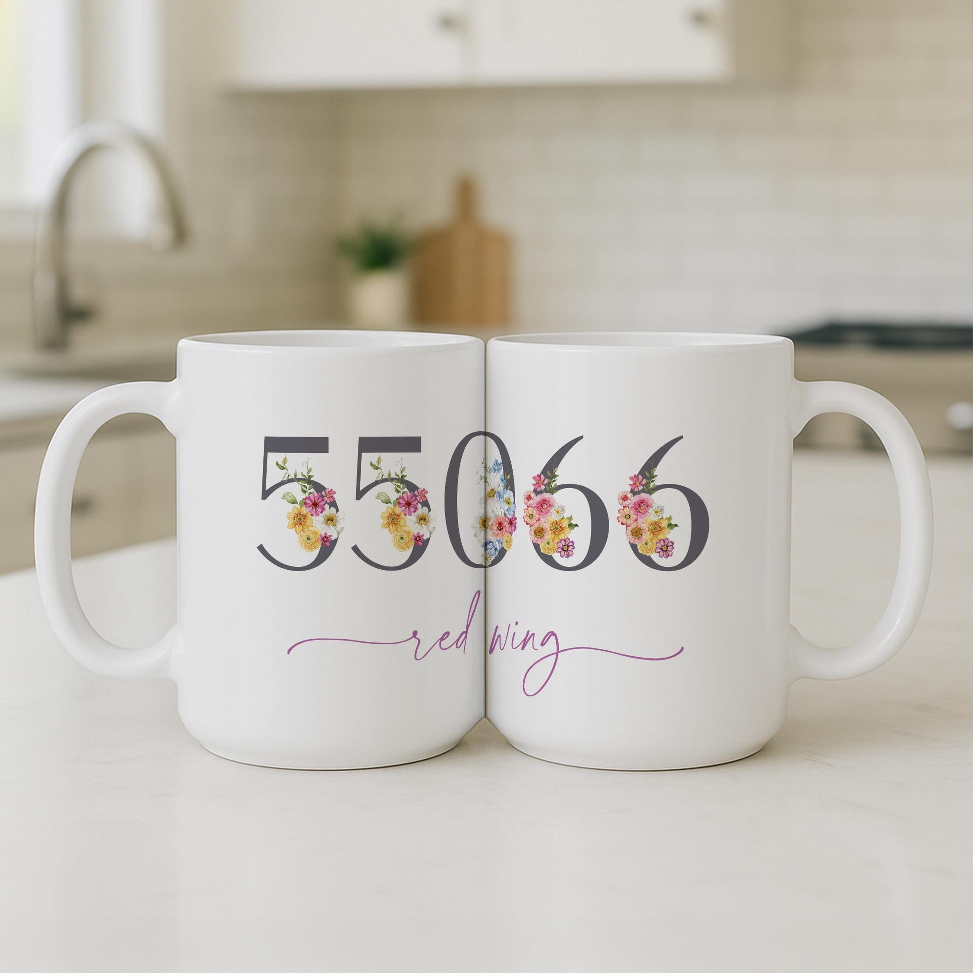 15oz Coffee Mug White-Fantasy Garden Red Wing Minnesota -3