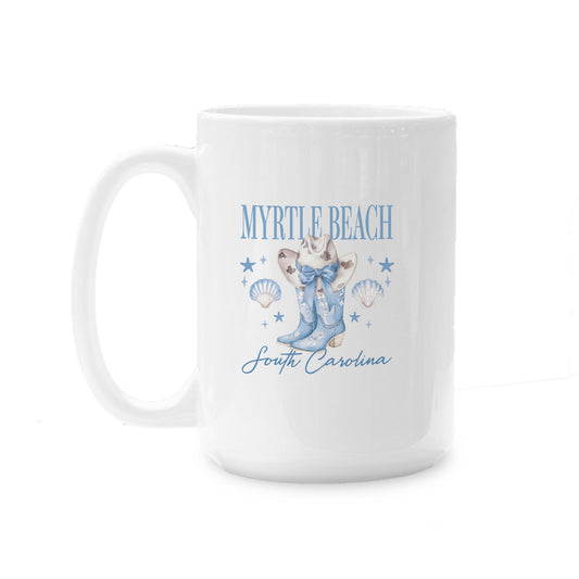 15oz Coffee Mug White-Love+Local Coastal Cowgirl -0