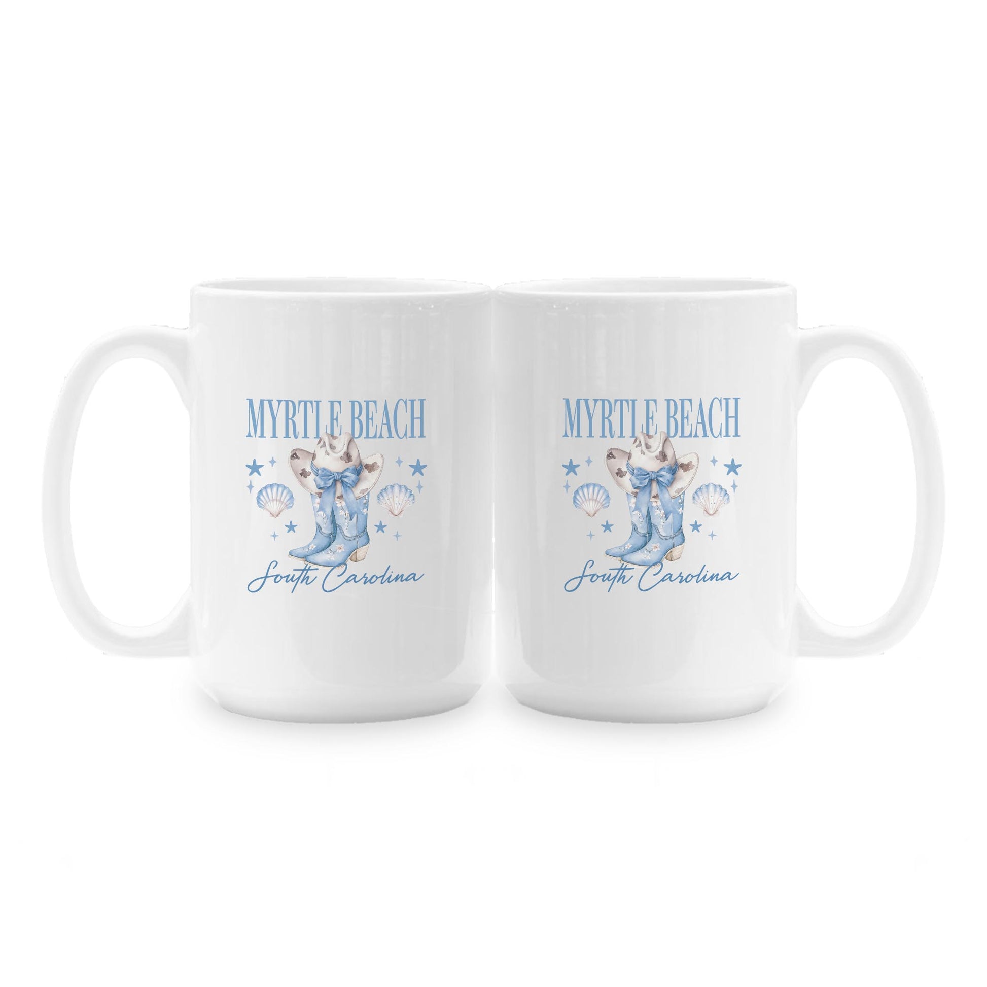 15oz Coffee Mug White-Love+Local Coastal Cowgirl -1