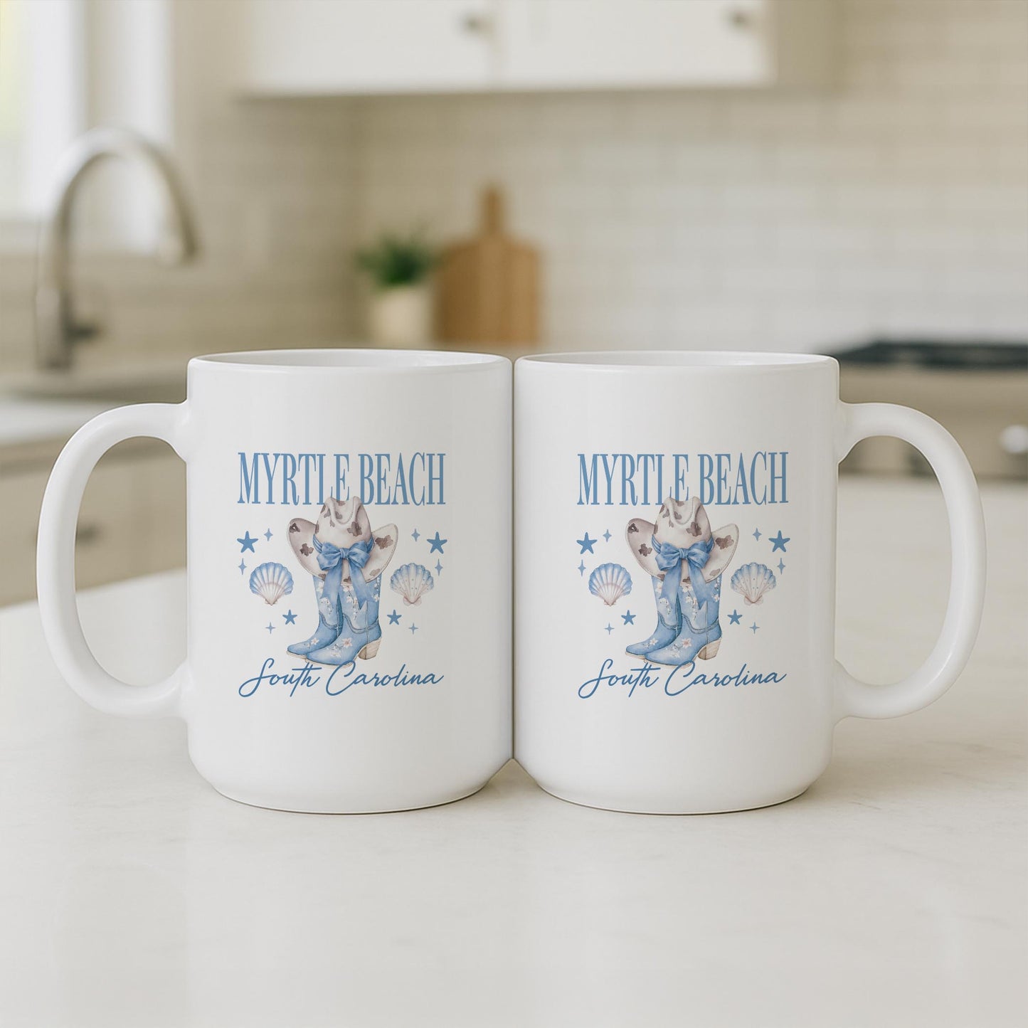 15oz Coffee Mug White-Love+Local Coastal Cowgirl -3