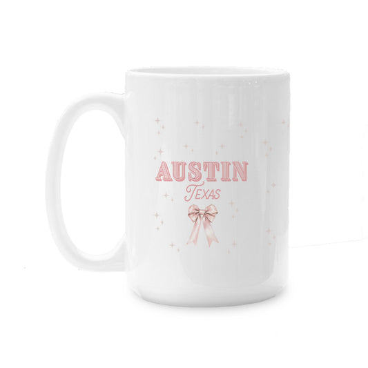 15oz Coffee Mug White-Love+Local Coquette Cowgirl -0