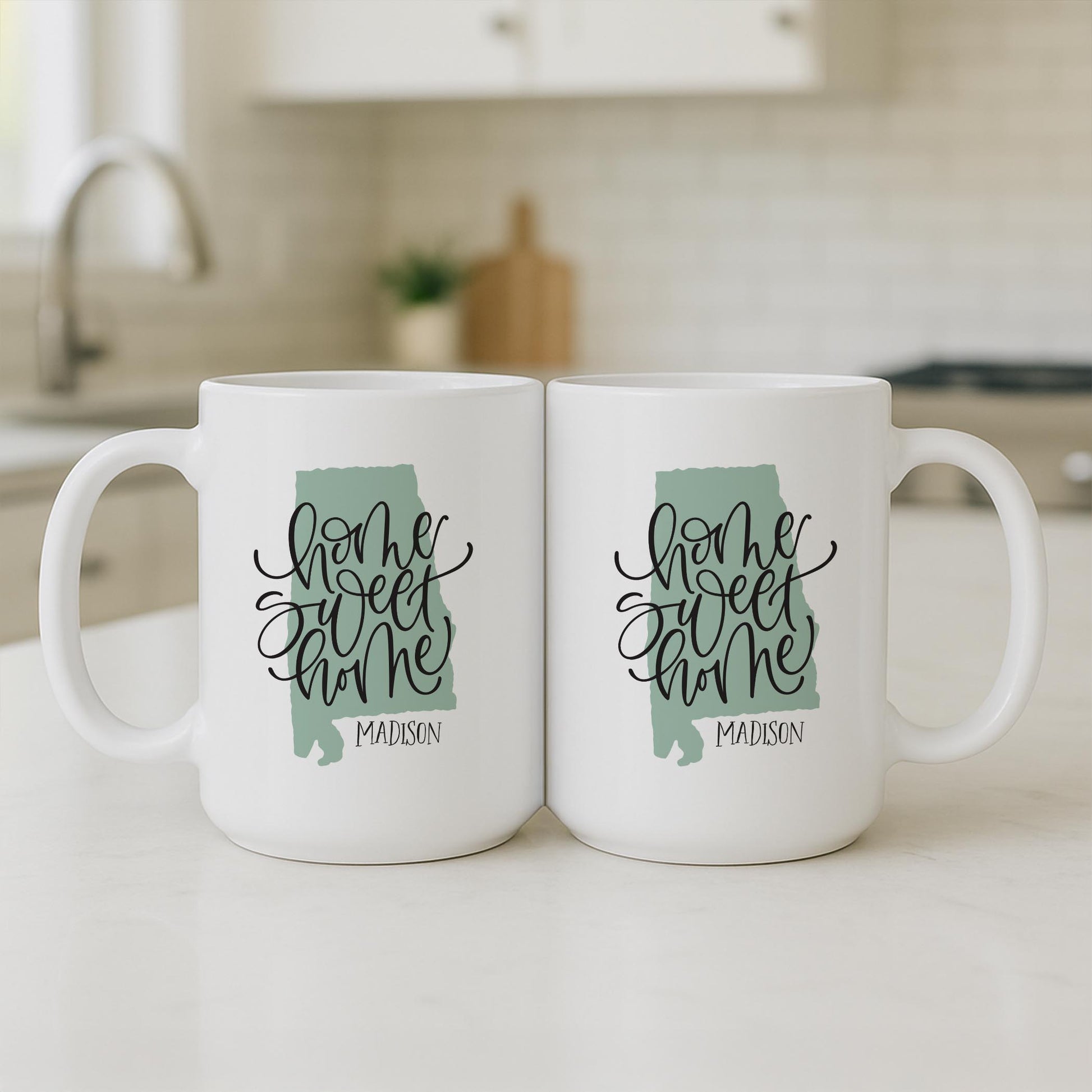 15oz Coffee Mug White-Home Sweet Home Madison Alabama -3