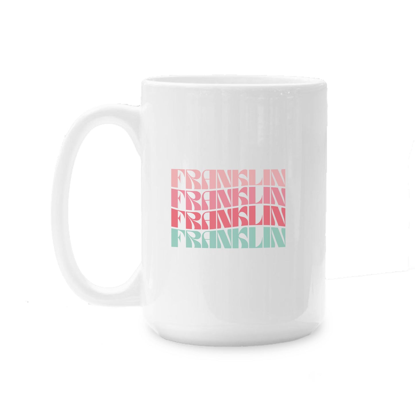 15oz Coffee Mug White-Retro Wave Franklin Kentucky -0