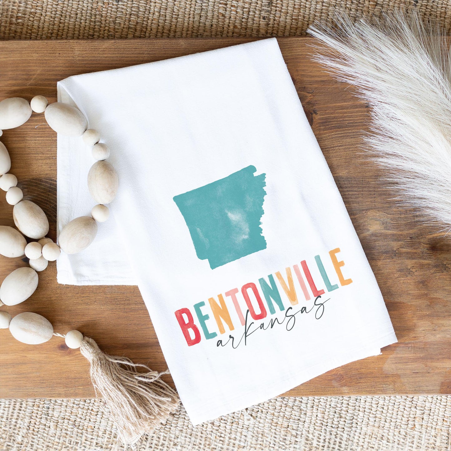 Cotton Tea Towel White-Bentonvillear