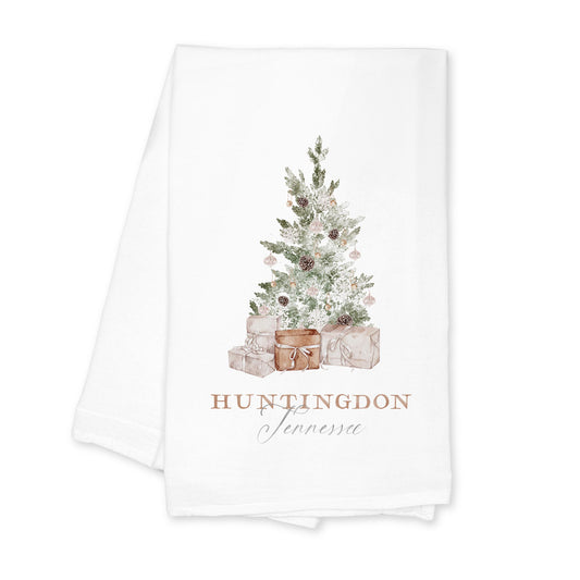 Cotton Tea Towel White-Crystal Cottage Huntingdon Tennessee -0