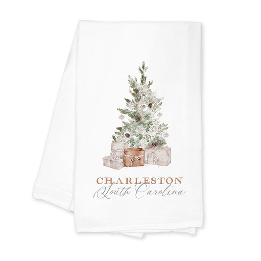 Cotton Tea Towel White-Crystal Cottage Charleston South Carolina -0
