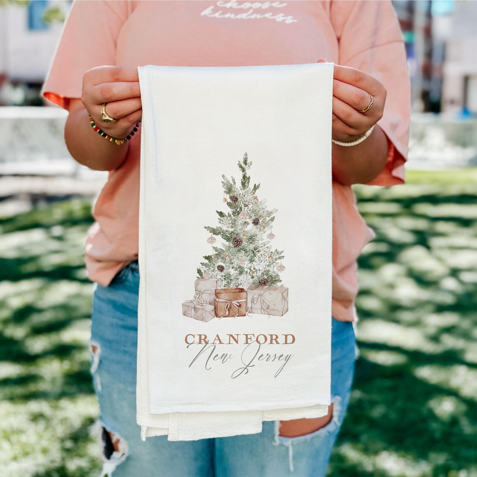 Cotton Tea Towel White-Crystal Cottage Cranford New Jersey -4