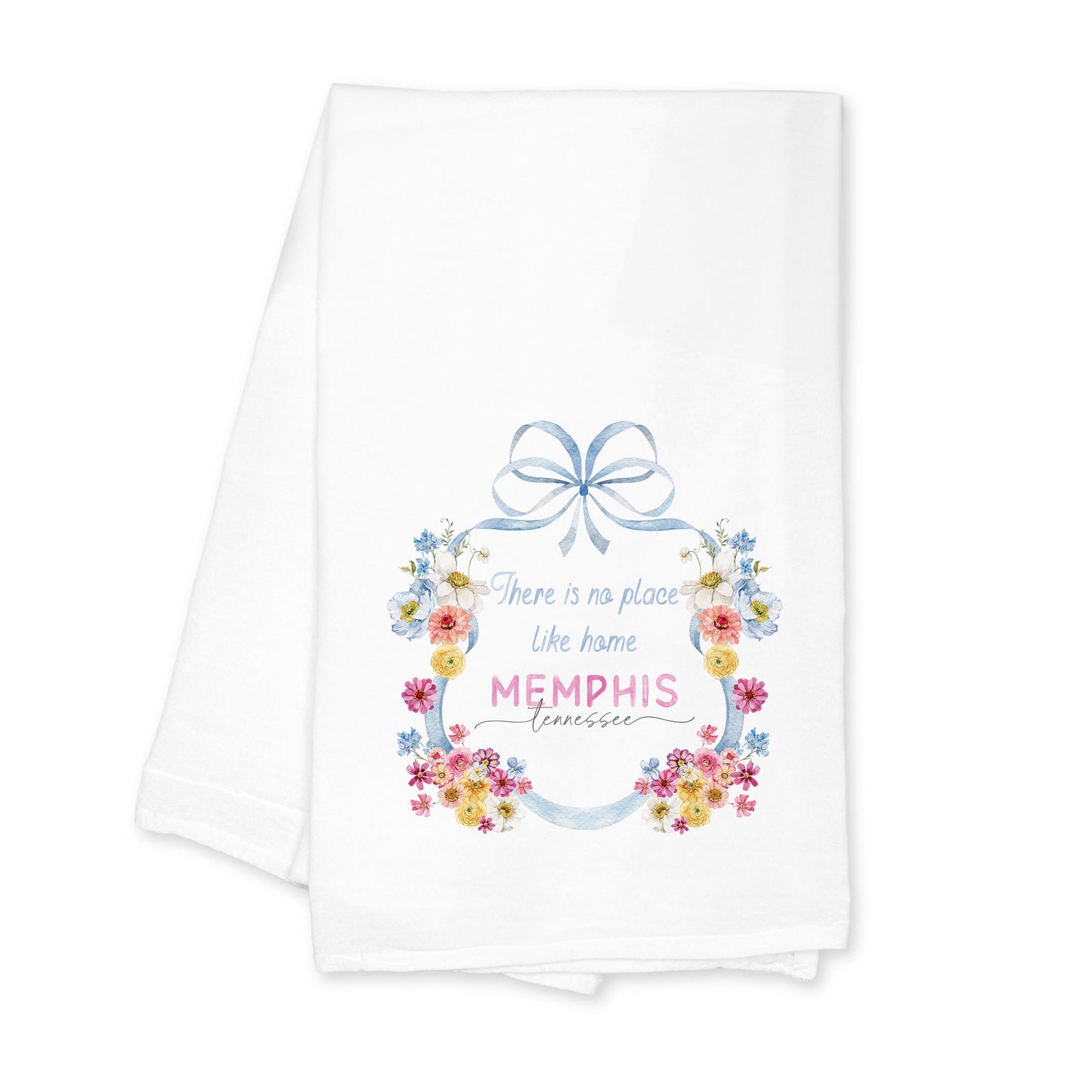Cotton Tea Towel White-Love+Local Fantasy Garden -0