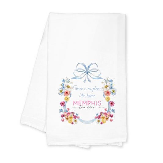 Cotton Tea Towel White-Love+Local Fantasy Garden -0