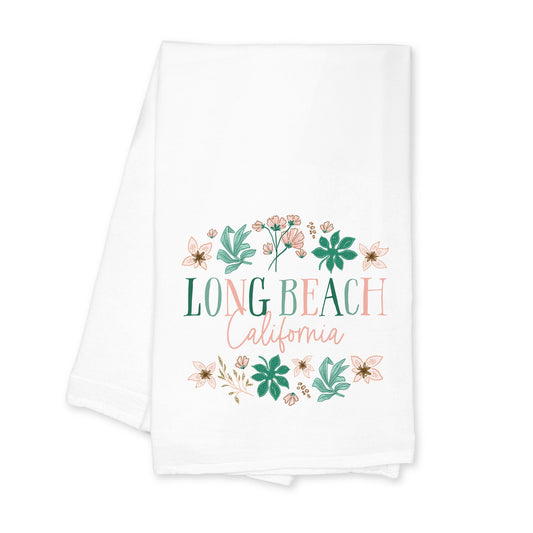 Cotton Tea Towel White-Love+Local Lush Tropics -0