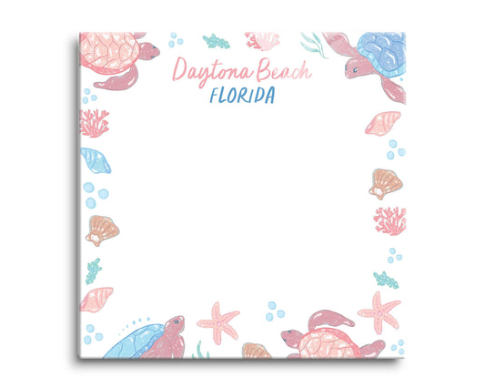 8x8 Glass Dry Erase-City & State Coastal Sea Turtles -0