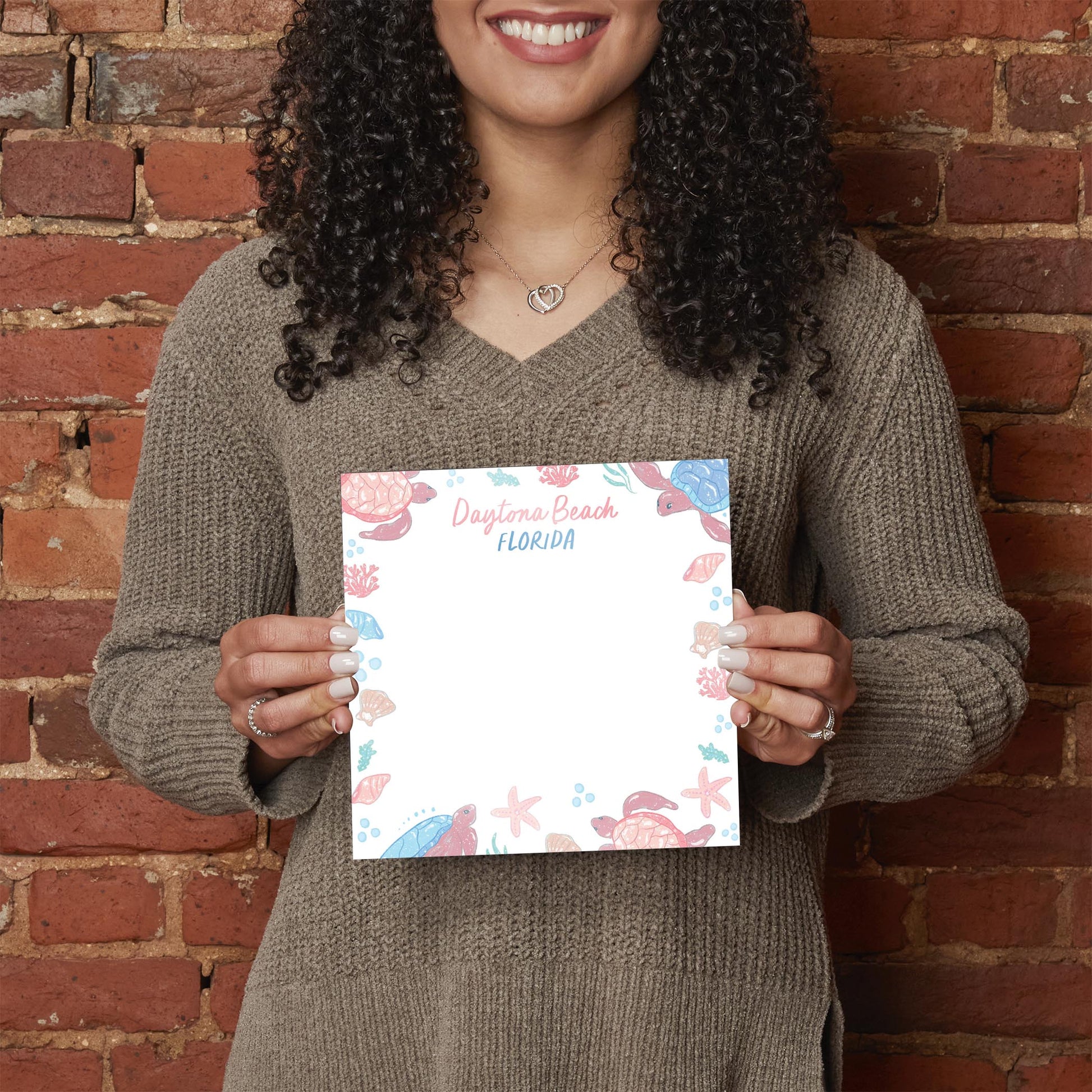 8x8 Glass Dry Erase-City & State Coastal Sea Turtles -2