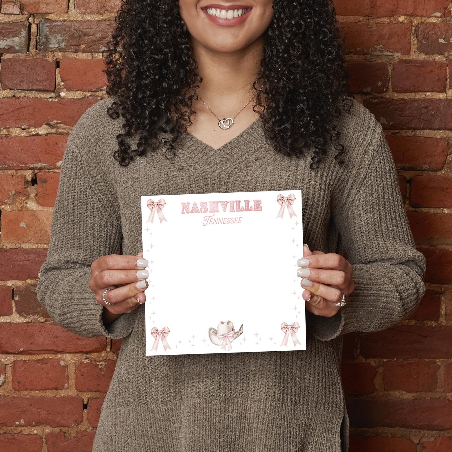 8x8 Glass Dry Erase-Love+Local Coquette Cowgirl -2