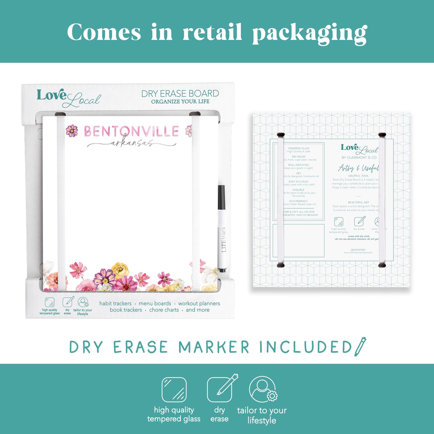 8x8 Glass Dry Erase-Love+Local Fantasy Garden -5