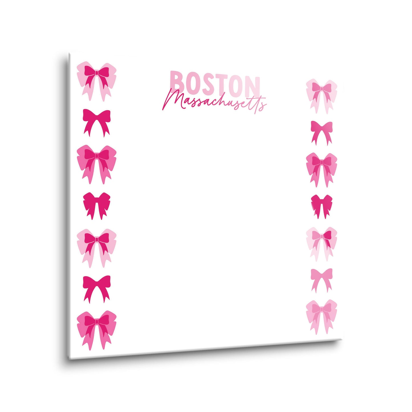 8x8 Glass Dry Erase-Love+Local Bonita Bows -1