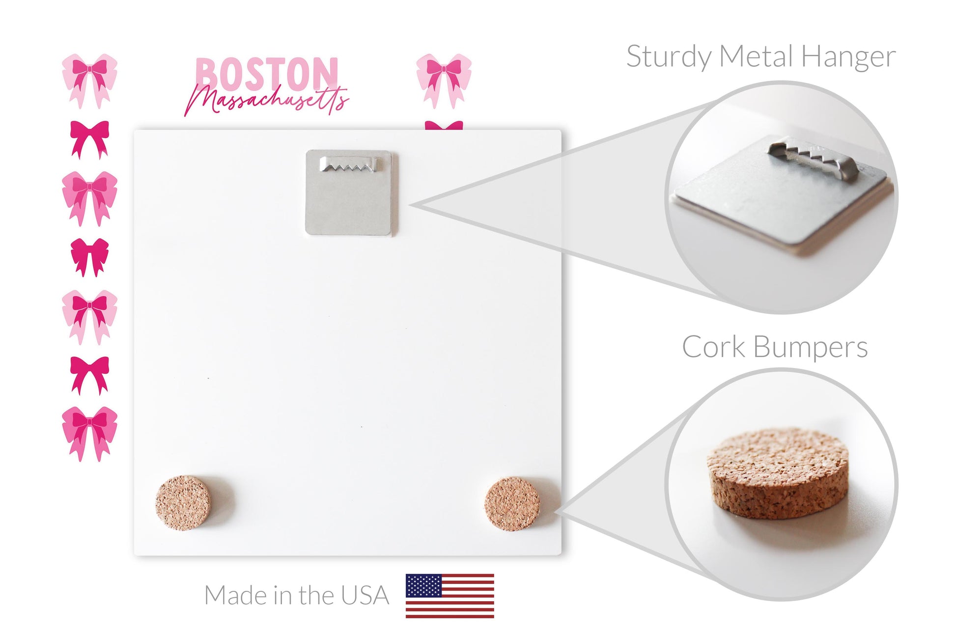 8x8 Glass Dry Erase-Love+Local Bonita Bows -4