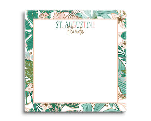 8x8 Glass Dry Erase-Love+Local Lush Tropics -0