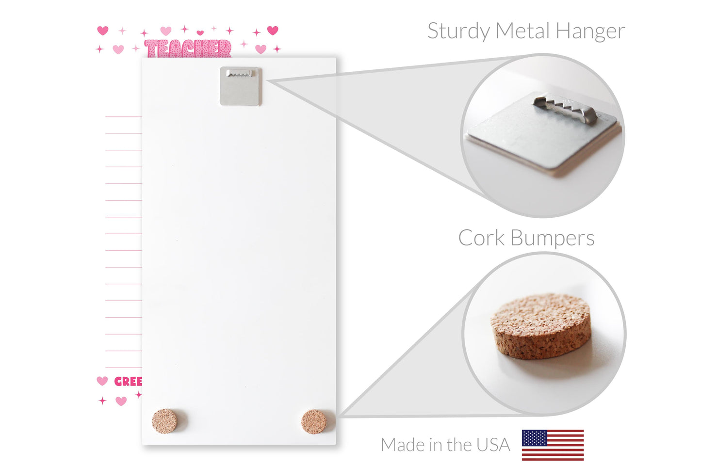 8x16 Glass Dry Erase-Love+Local Classroom Coquette Teacher Bow -4