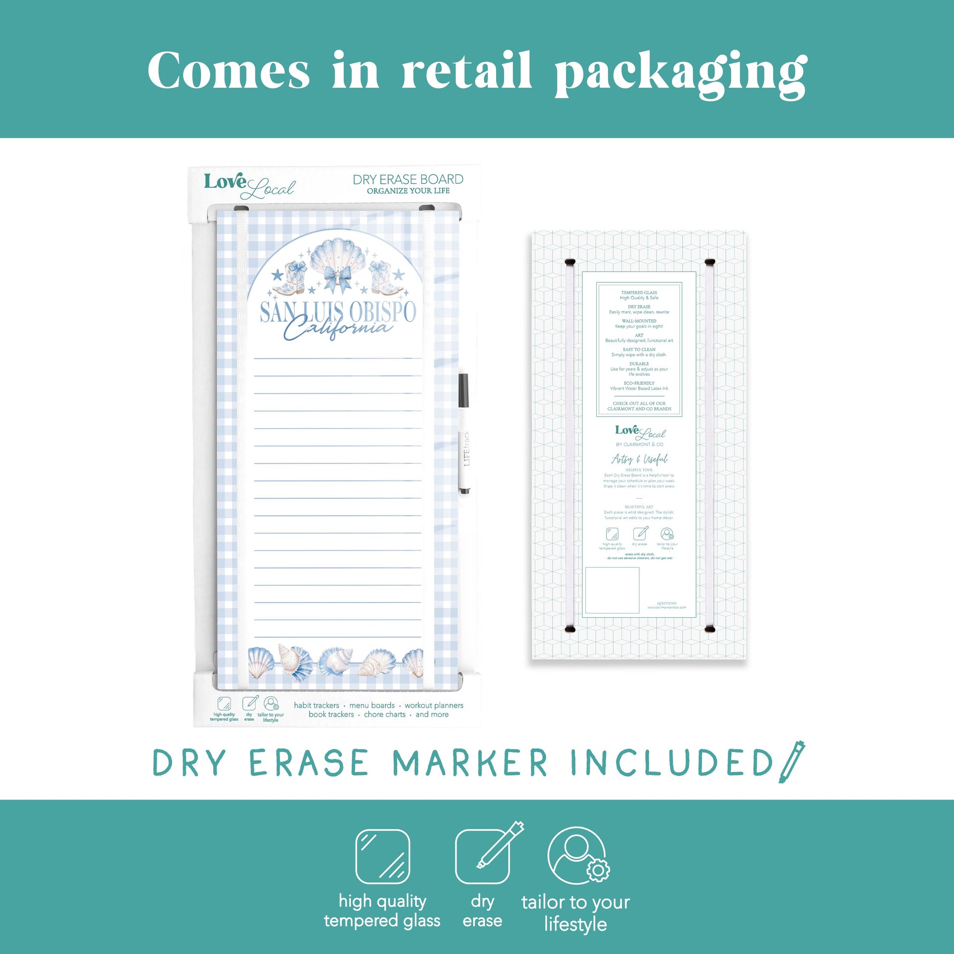 8x16 Glass Dry Erase-Love+Local Coastal Cowgirl -5