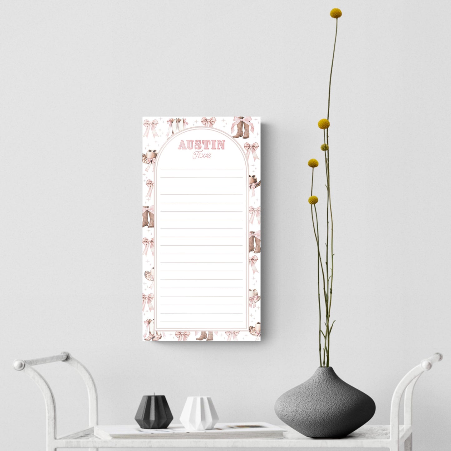 8x16 Glass Dry Erase-Love+Local Coquette Cowgirl -3