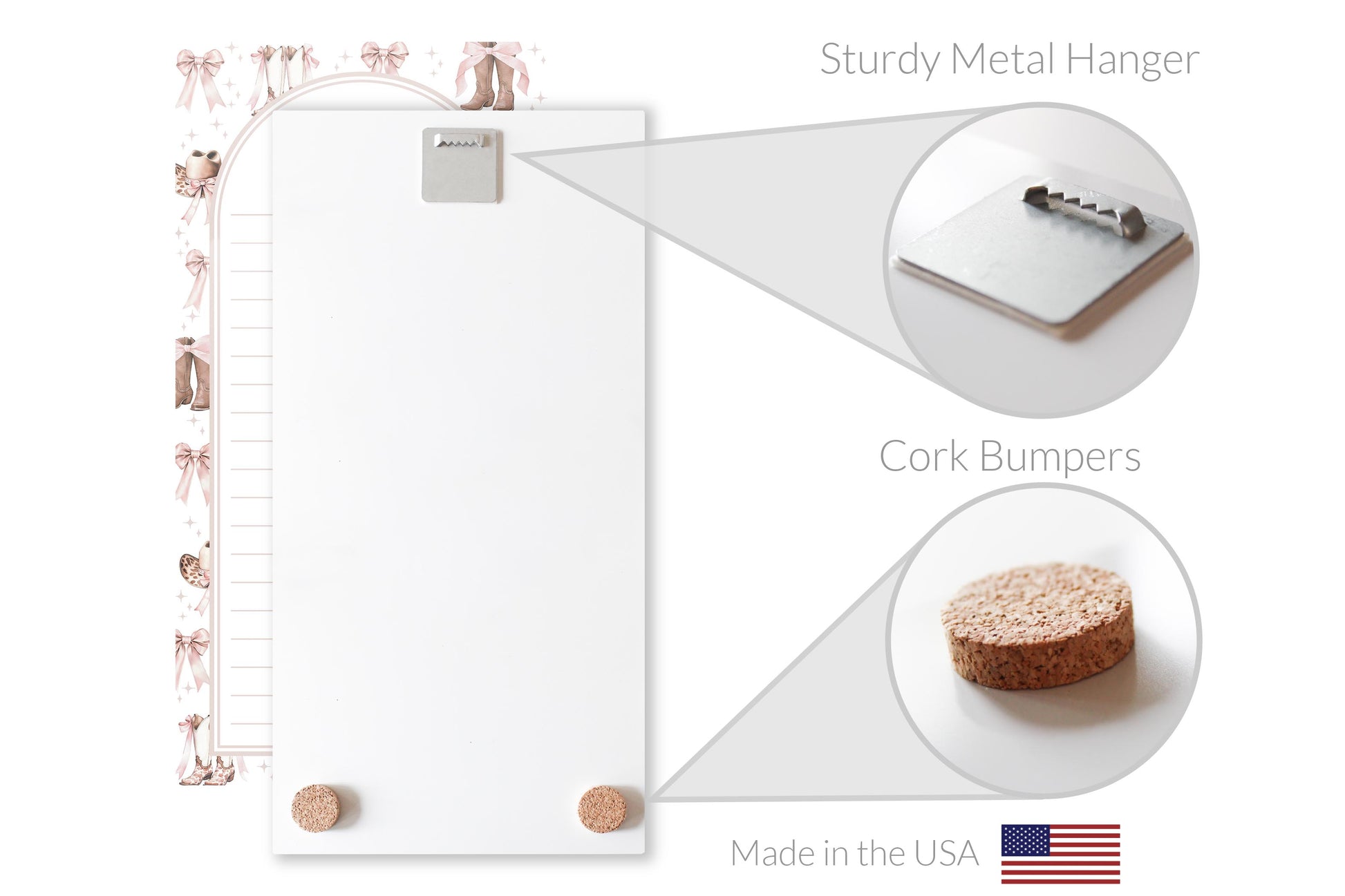 8x16 Glass Dry Erase-Love+Local Coquette Cowgirl -4