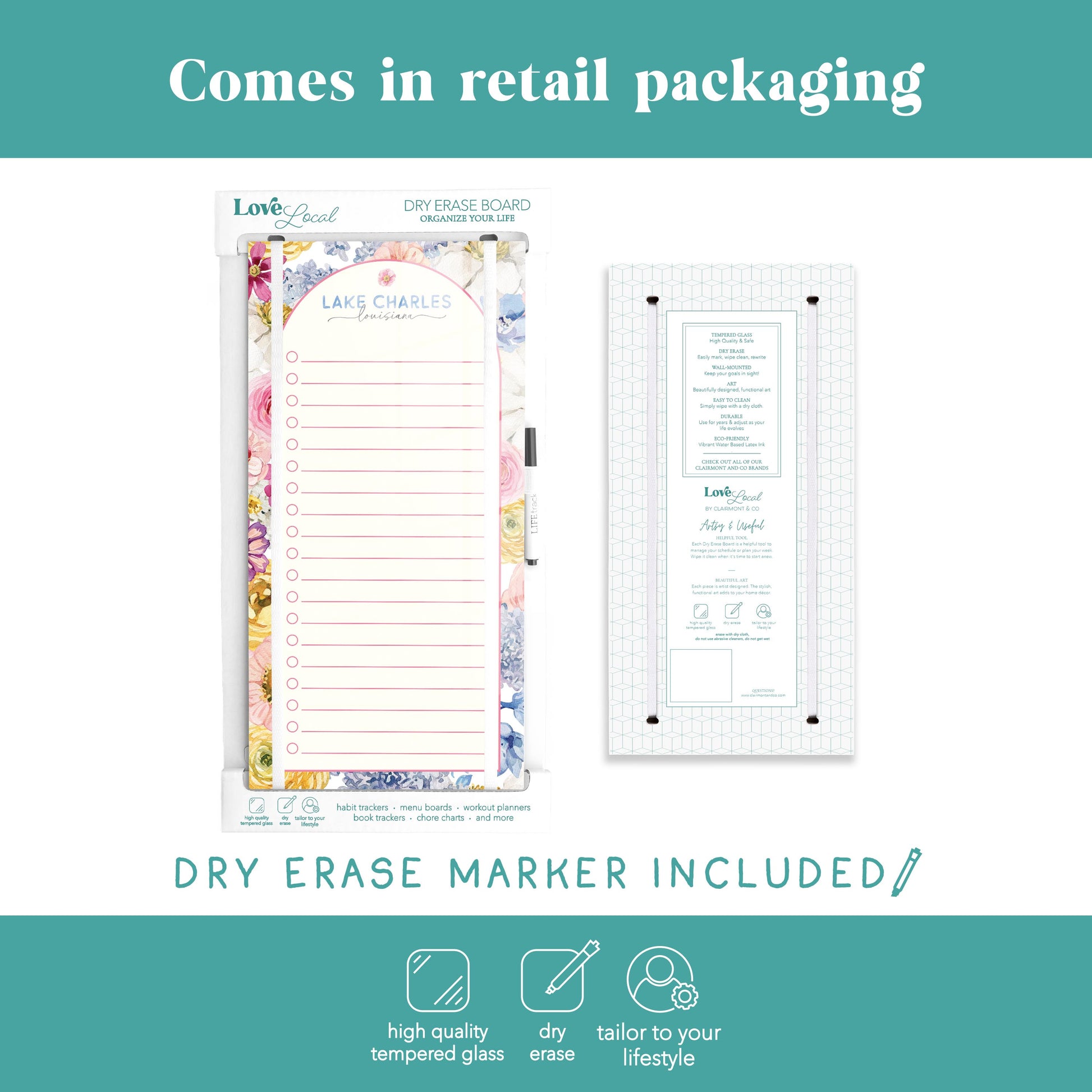 8x16 Glass Dry Erase-Love+Local Fantasy Garden -5