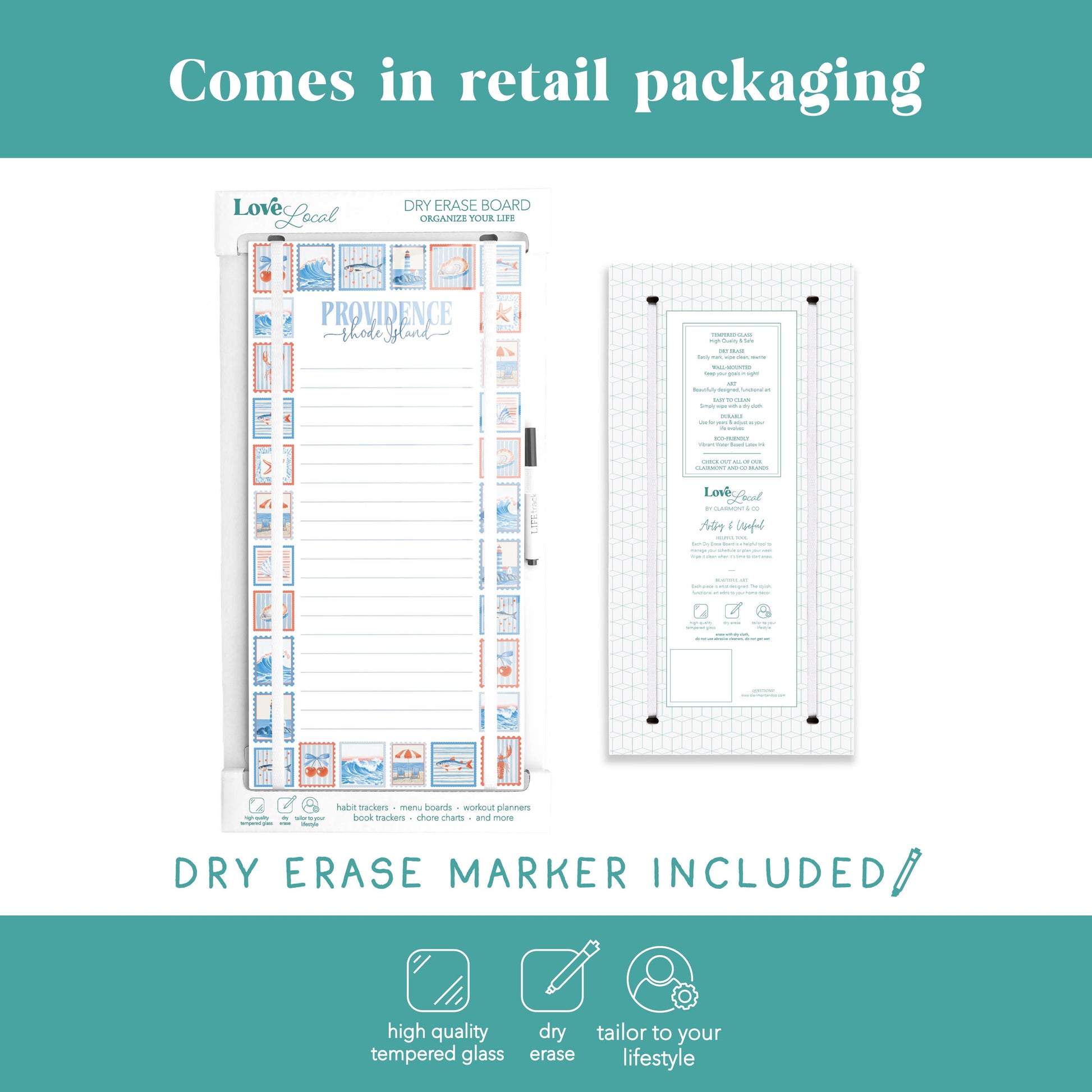 8x16 Glass Dry Erase-Love+Local New England Tides -5