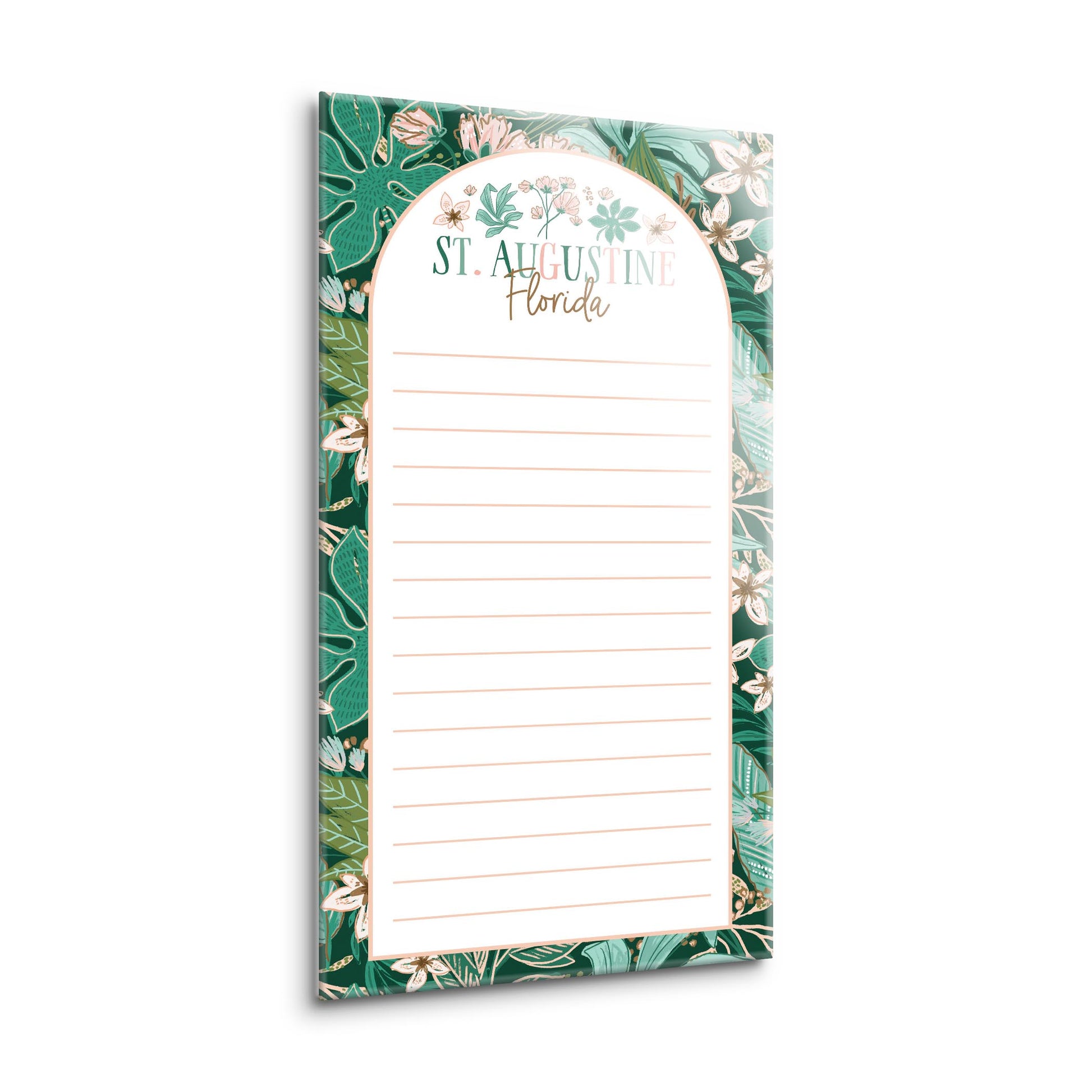 8x16 Glass Dry Erase-Love+Local Lush Tropics -1