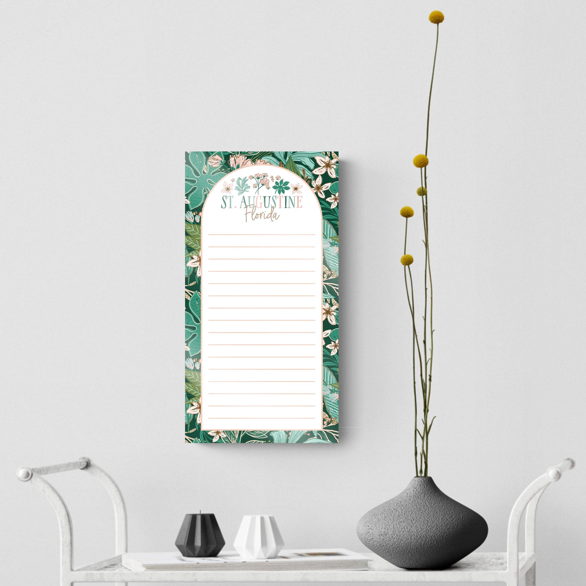 8x16 Glass Dry Erase-Love+Local Lush Tropics -3